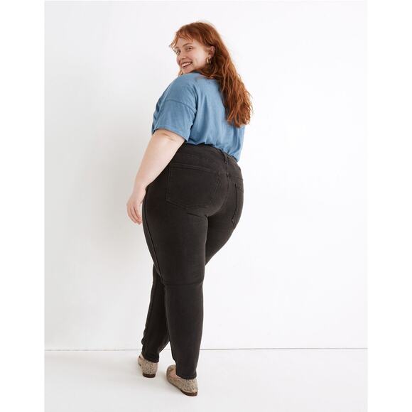 NWT Madewell High Rise Skinny Jeans 26W Black Starkey Wash Denim Plus Stretchy - Picture 3 of 16